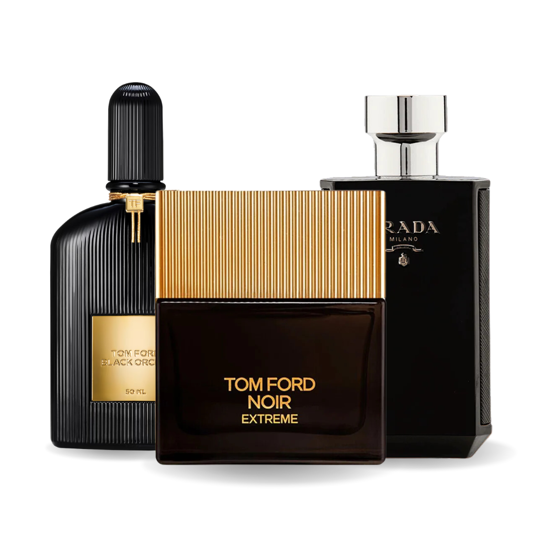 Set van 3 parfums: BLACK ORCHID, NOIR EXTREME, PRADA INTENSE 100ml