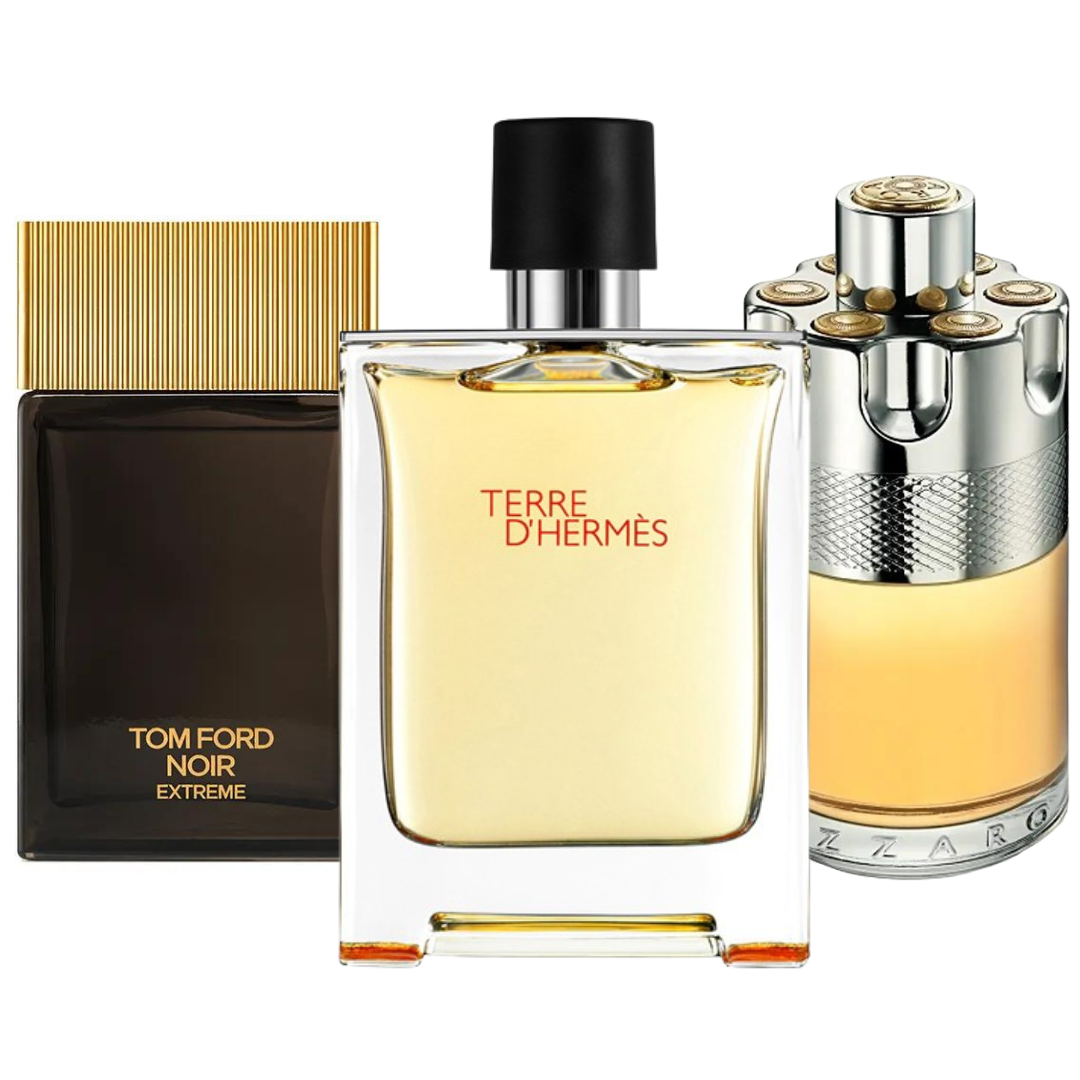 Set van 3 parfums: Terre de’Herme, Azzaro Wanted, Tom Ford Noir Extreme 100ml